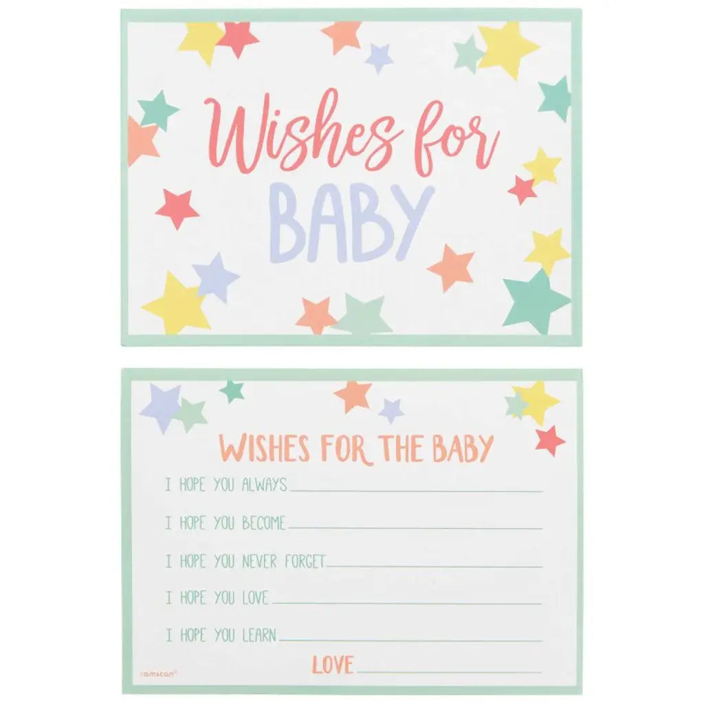 Baby Shower Wishes for Baby Cards 24Pk 380171