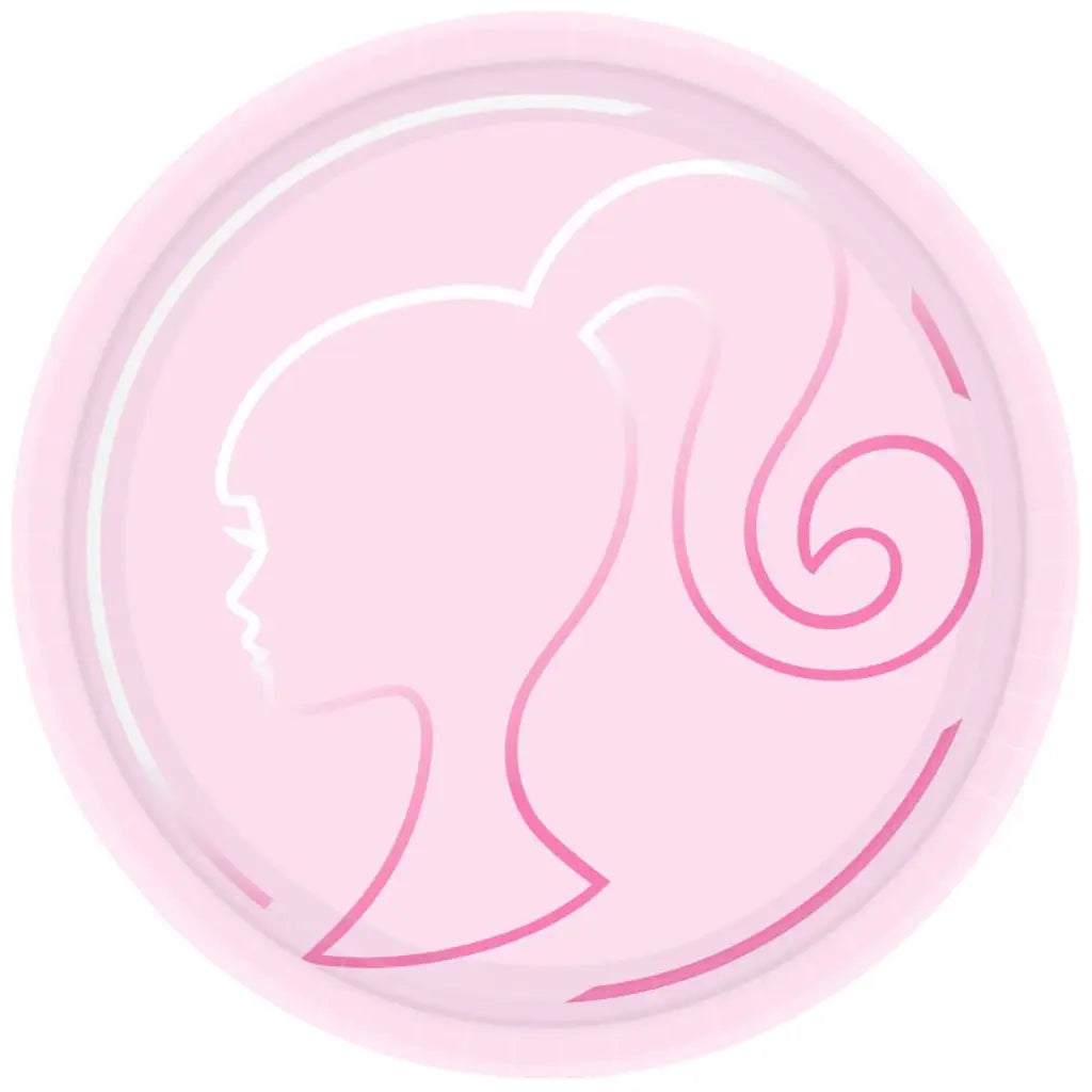 Barbie Round Paper Plates 23cm 8Pk 8846930