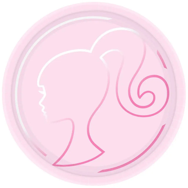 Barbie Round Paper Plates 23cm 8Pk 8846930