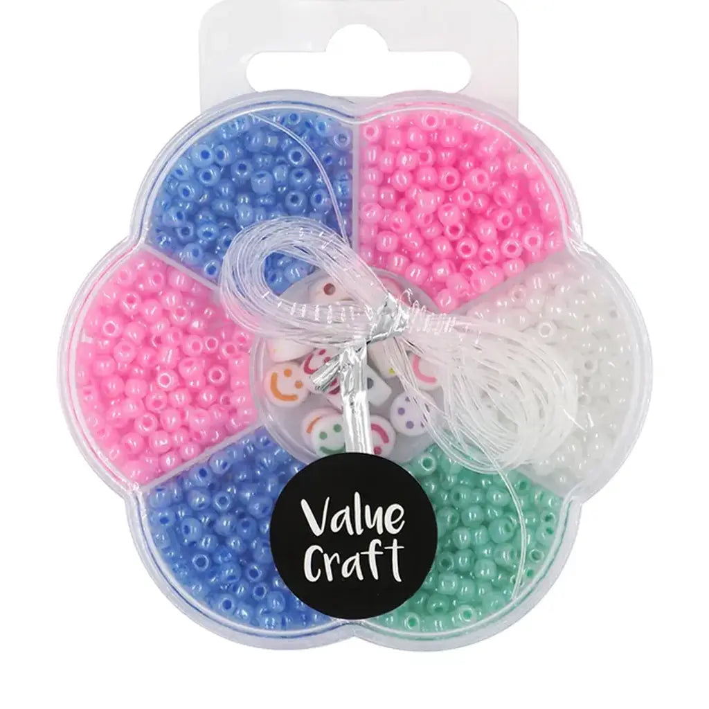 Bead Kit Seed Beads Pastel AB 1015Pk VCBK05