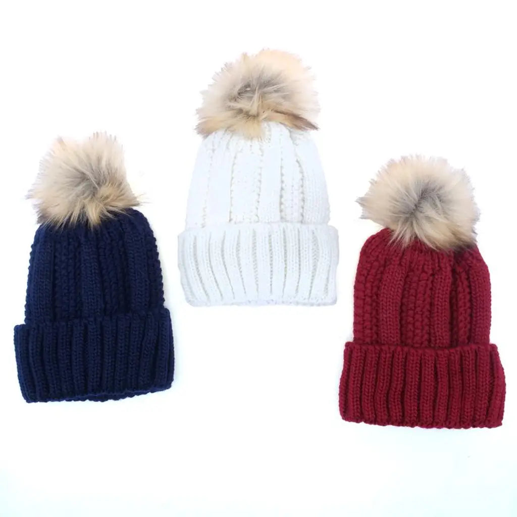 Beanie Women Heat Control Thermal Lined Pom Pom Assorted Colours 211043