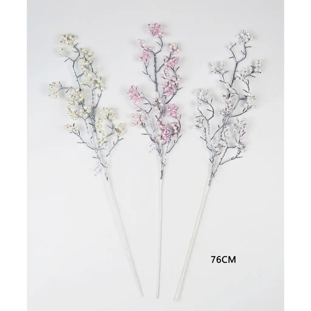 Berry Pick Pearlized 74cm White & Pink XM215466