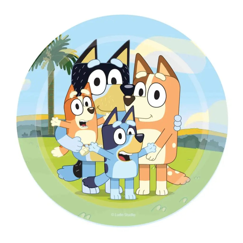 Bluey Round Paper Plates 17cm 8Pk 88054973