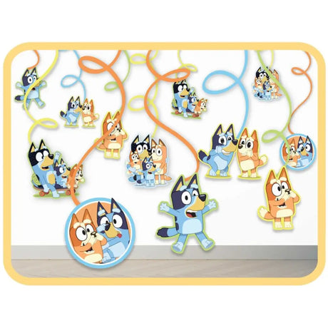 Bluey Spiral Decorations Value Pack 12Pk 8835217