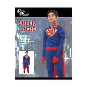 Boy Super Hero Costume Including Jumpsuit, Cape PP79069