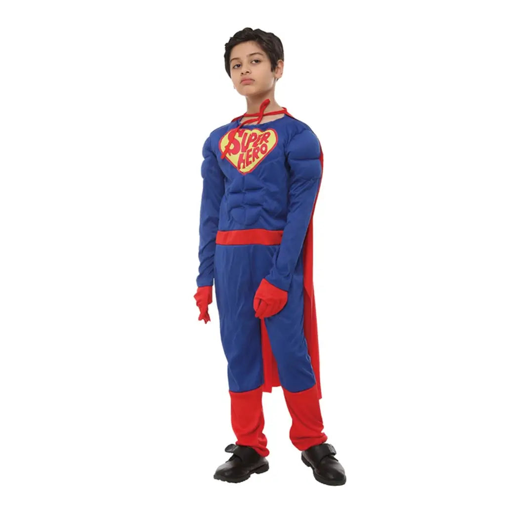 Boy Super Hero Costume Including Jumpsuit, Cape PP79069