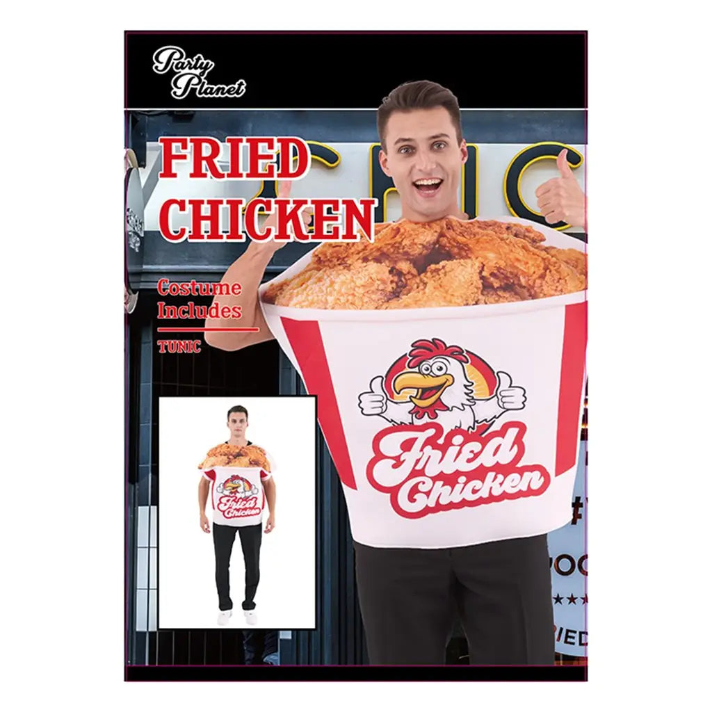 Bucket Of Fried Chicken Costume-One Size PP99804-ONE SIZE