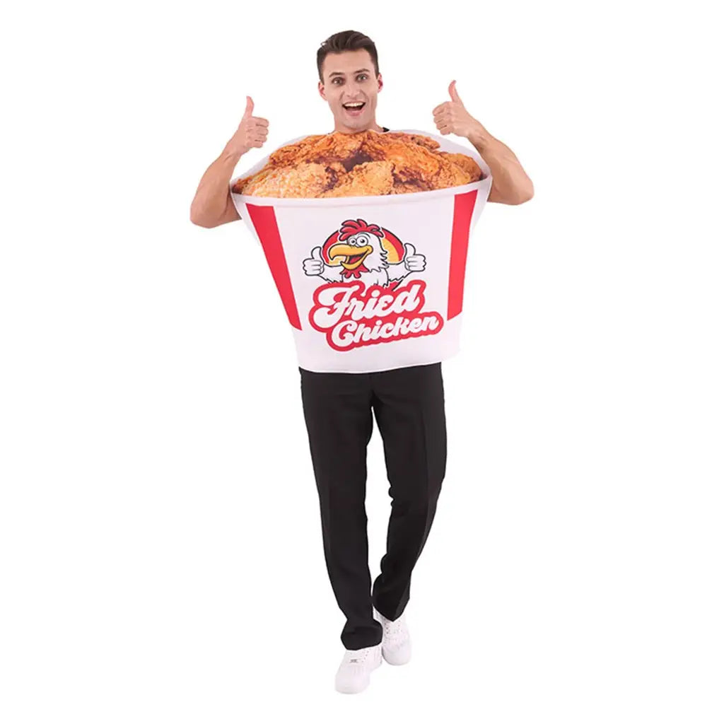 Bucket Of Fried Chicken Costume One Size PP99804-ONE SIZE