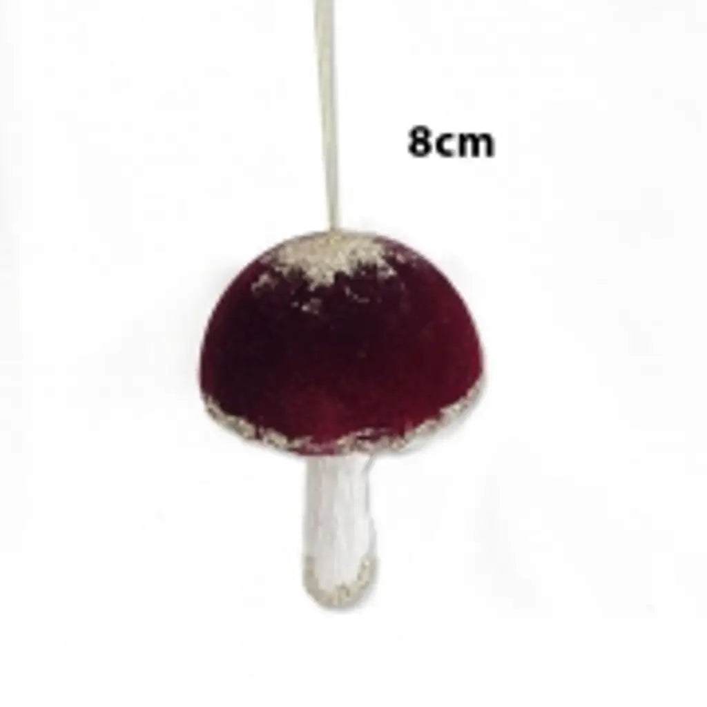 Burgundy Mushroom 11X8X8cm XM216456