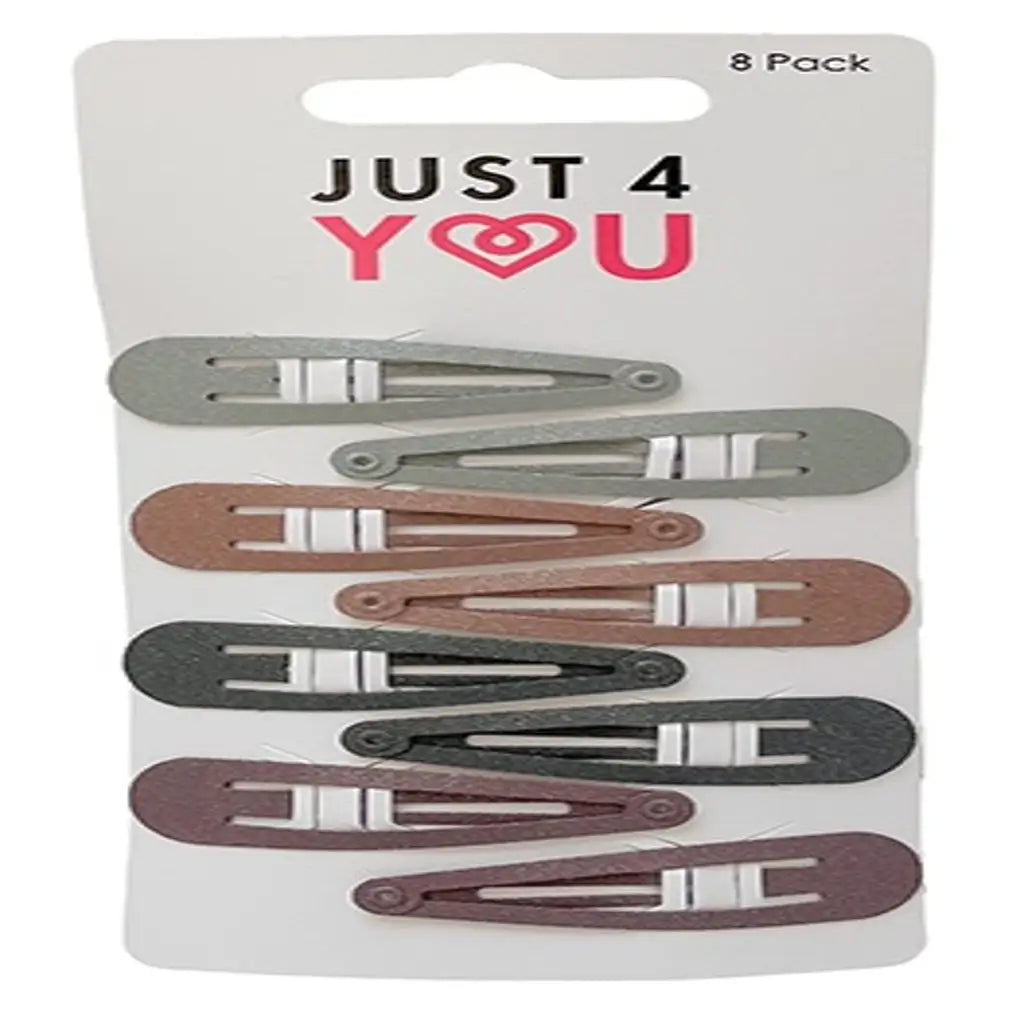 Clip Snap Assorted Colours 50mm 8Pk HA0792
