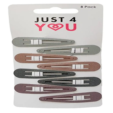 Clip Snap Assorted Colours 50mm 8Pk HA0792