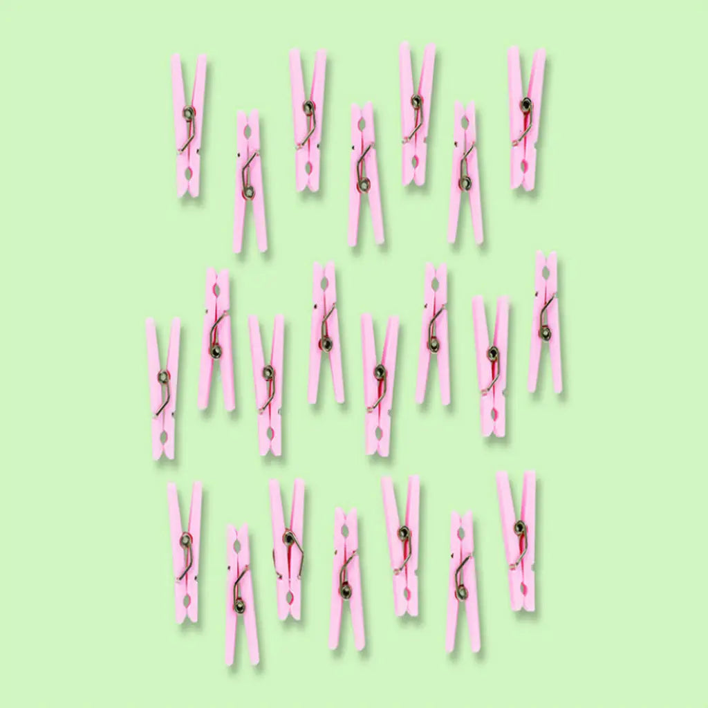 Clothespin Pink Favor 24Pk 382337.56