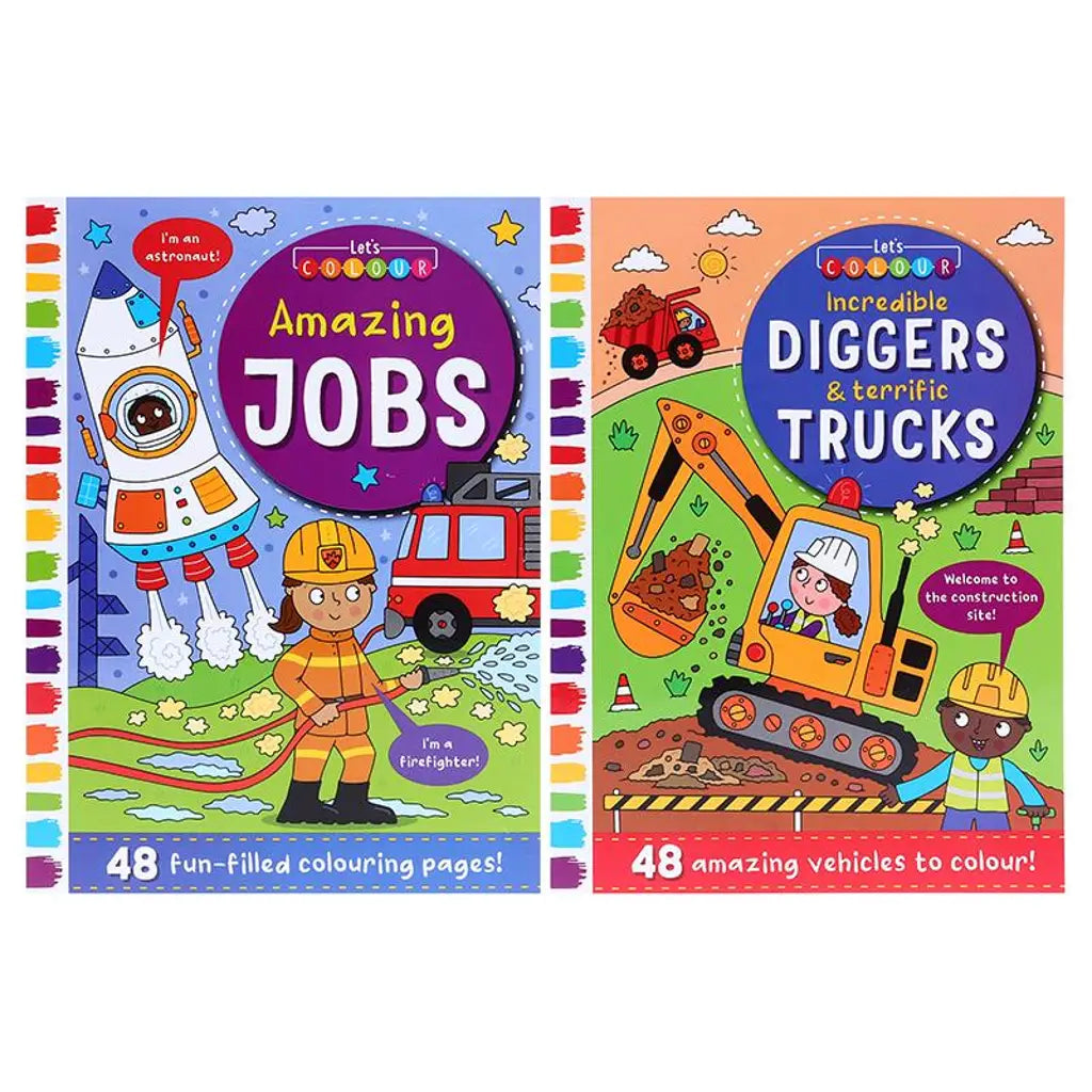 Colouring Book Kids Amazing Jobs Assorted Designs 270x195mm 48Pg 320028