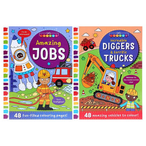 Colouring Book Kids Amazing Jobs Assorted Designs 270x195mm 48Pg 320028