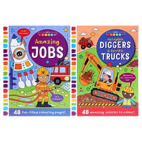 Colouring Book Kids Amazing Jobs Assorted Designs 270x195mm 48Pg 320028