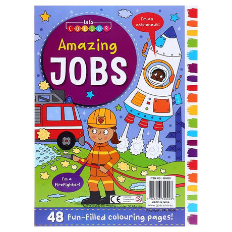 Colouring Book Kids Amazing Jobs Assorted Designs 270x195mm 48Pg 320028