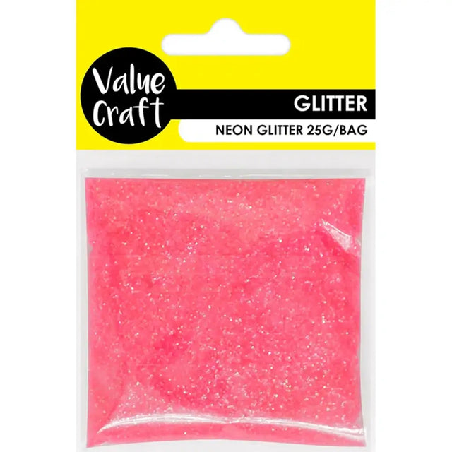 Craft Glitter Neon Pink 25g VCGNPK