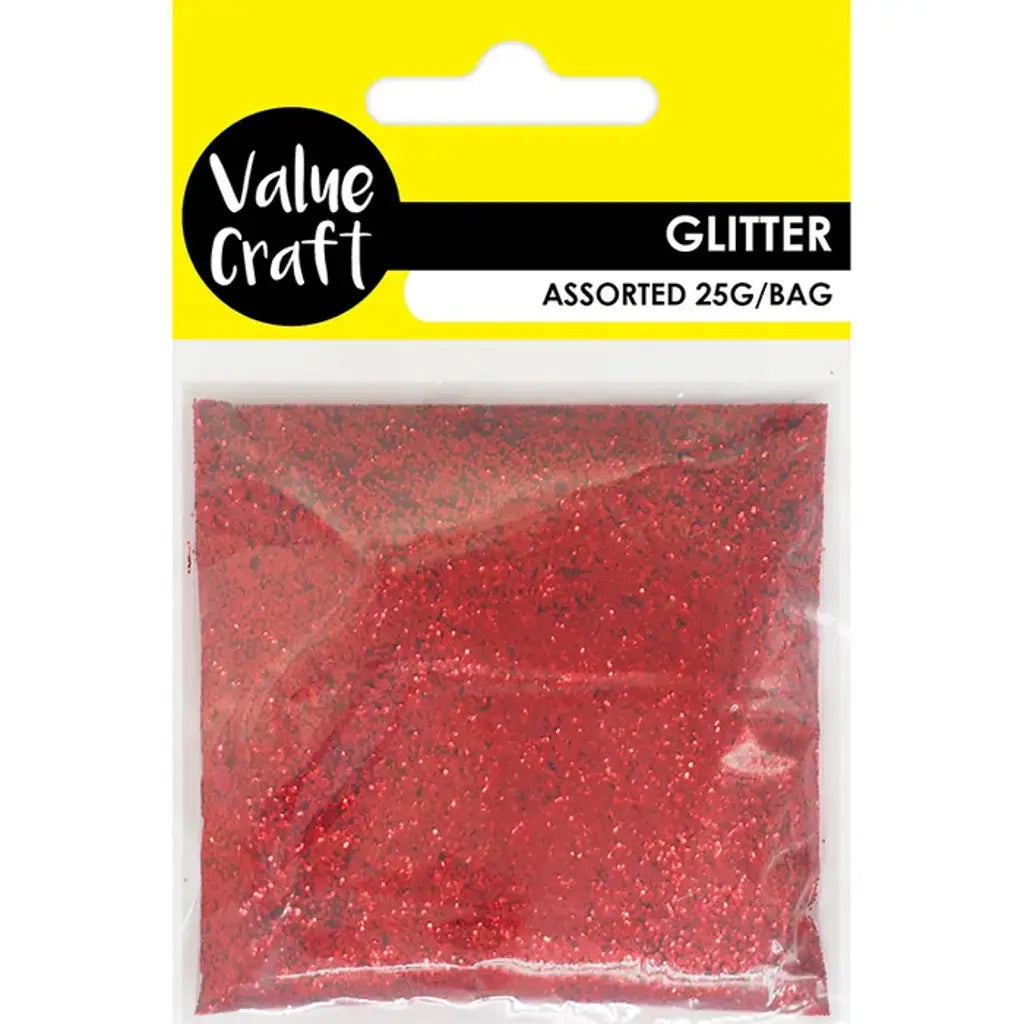 Craft Glitter Red 25g VCGR
