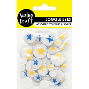 Craft Joggle Eyes Adhesive Stars 52Pk VCE14