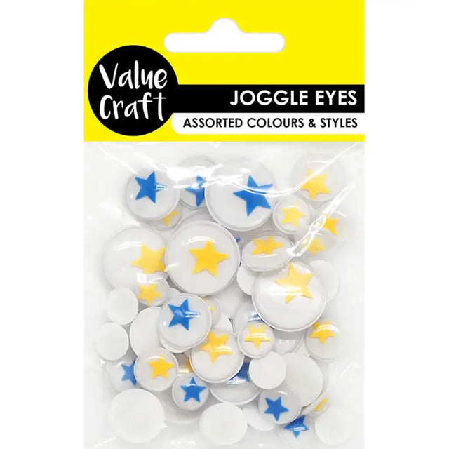 Craft Joggle Eyes Adhesive Stars 52Pk VCE14