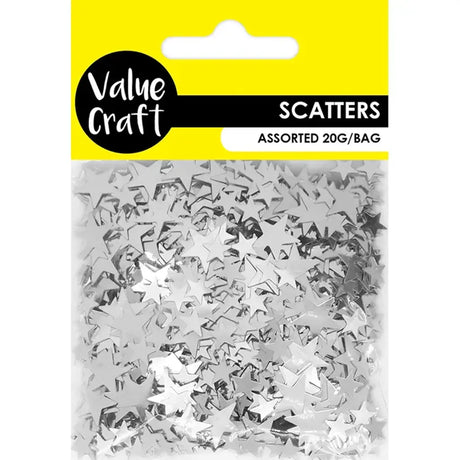 Craft Scatters Star 2 Sizes Silver 20g VCSQ6