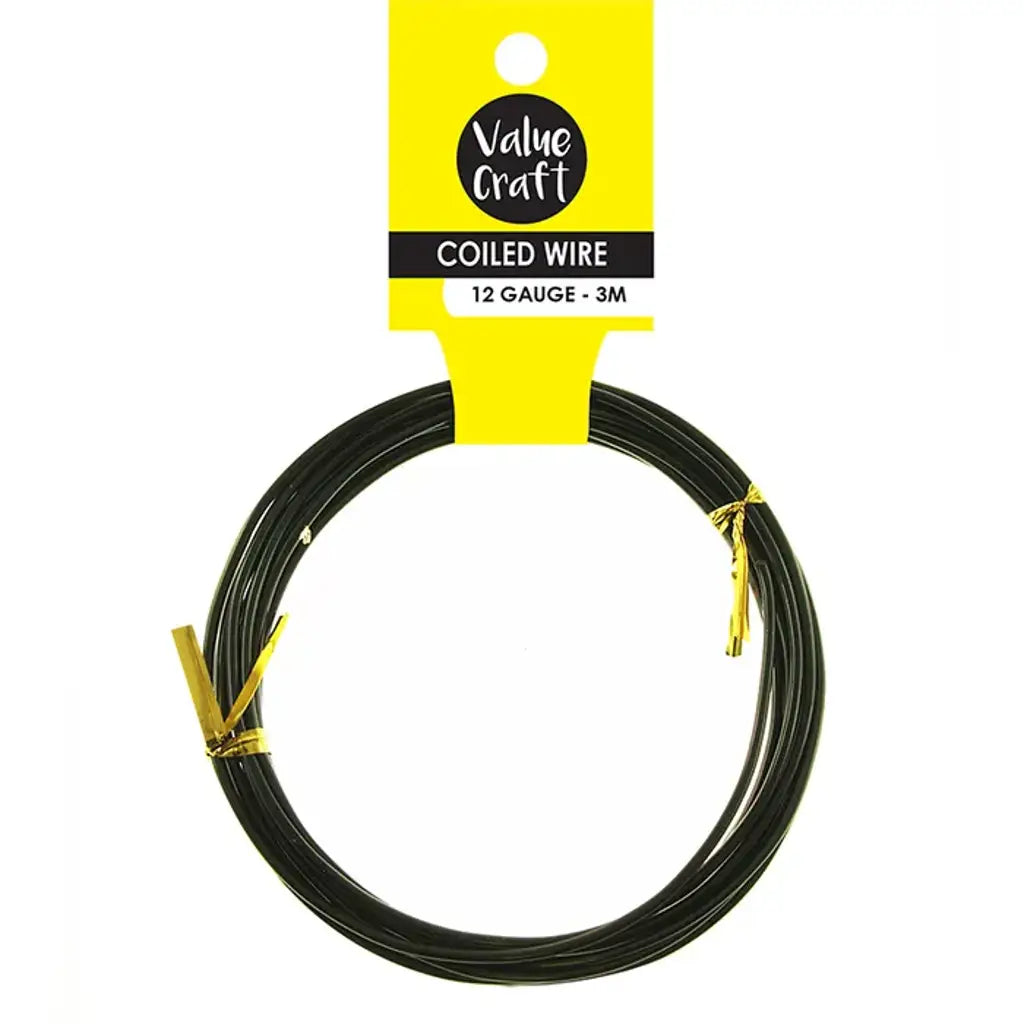 Craft Wire Black 12g 3m VJY127