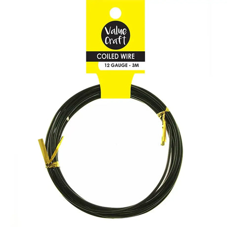 Craft Wire Black 12g 3m VJY127