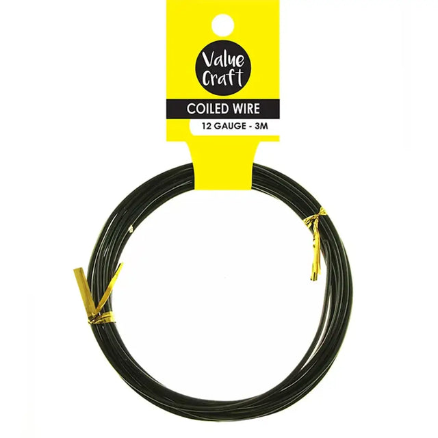 Craft Wire Black 12g 3m VJY127