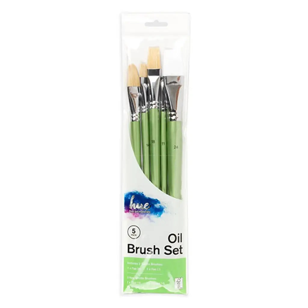 Dats Brush Set Oil Hog Hair/Taklon Value Pack 1 W16.2 Fsc 6Pk 65570
