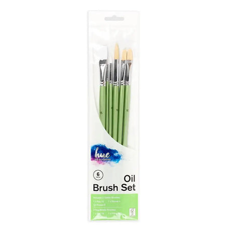 Dats Brush Set Oil Hog Hair/Taklon Value Pack 3 W16.2 Fsc 6Pk 65566