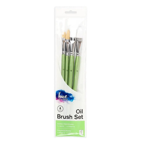 Dats Brush Set Oil Hog Hair/Taklon Value Pack 4 W16.2 Fsc 4Pk 65567