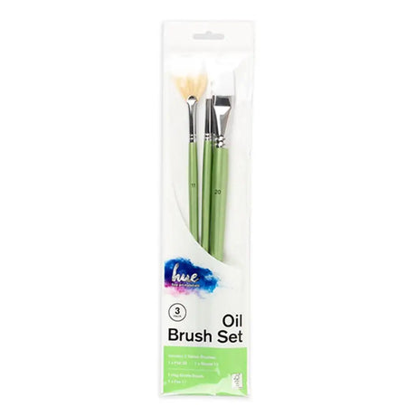 Dats Brush Set Oil Hog Hair/Taklon Value Pack 5 W16.2 Fsc 3Pk 65568
