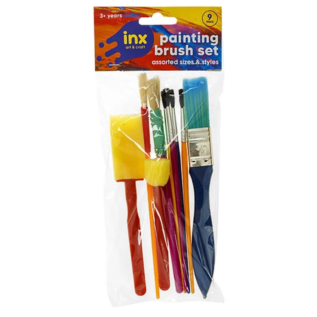 Dats Brushes Paint 9pc Set Foam & Bristle 55766