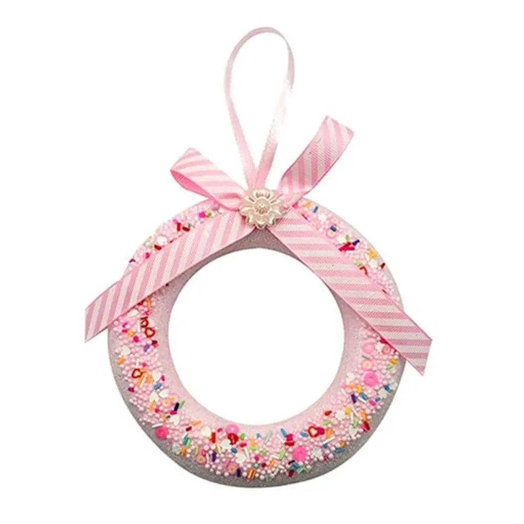 Dats Decoration Xmas Ornaments Tree Wreath Pink 15x2cm 73218