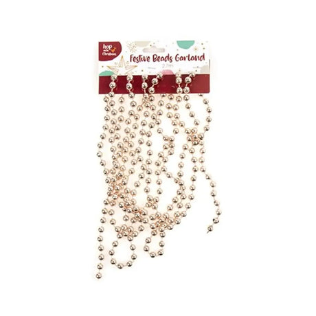 Dats Garland Xmas w Beads 2.7m Rose Gold 73387