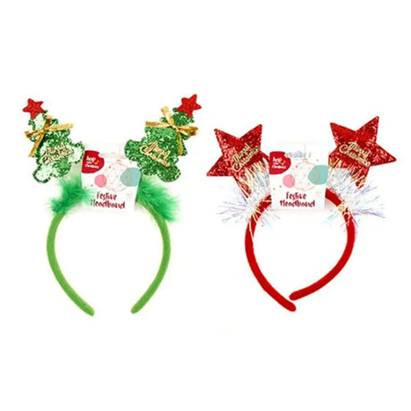 Dats Headband Novelty Xmas Bopper 2 Asstd 69316