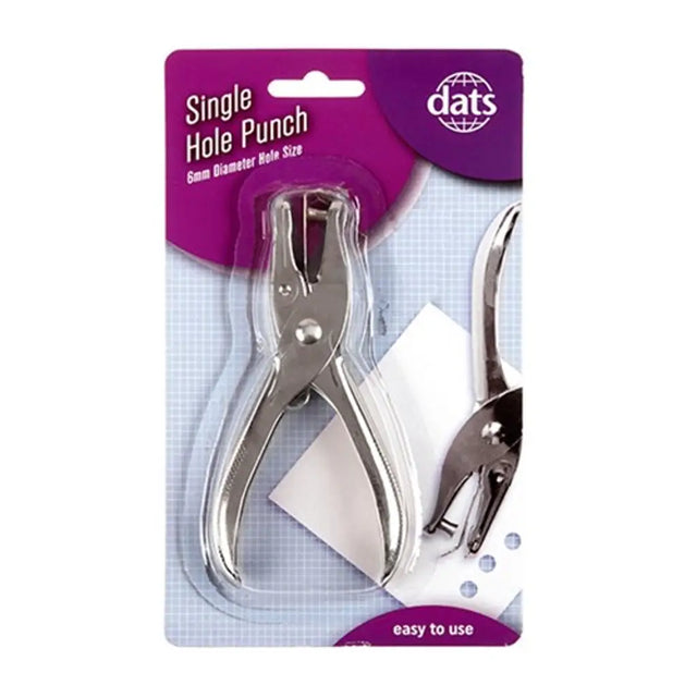 Dats Hole Punch Single Silver 57733