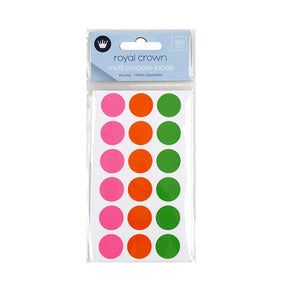 Dats Labels Multi Purpose Round Coloured 19mm 360Pk 63263