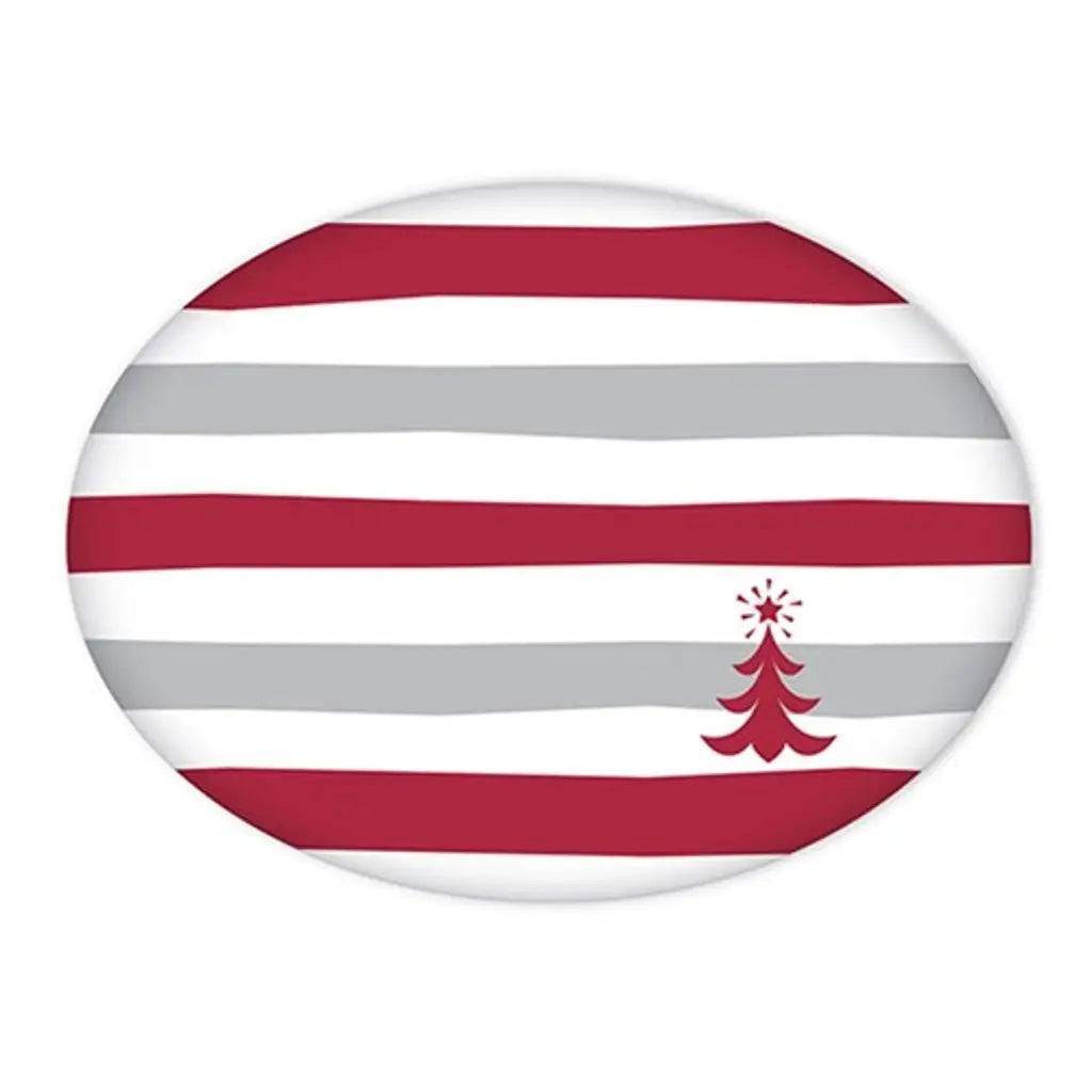 Dats Melamine Plate Oval Xmas 30x22cm 73211