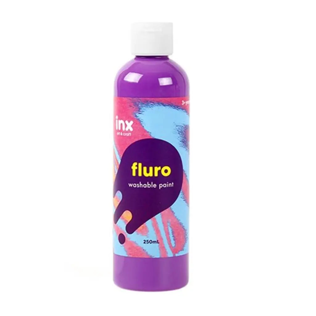 Dats Paint Washable Bottle Fluro Purple 250ml 53862