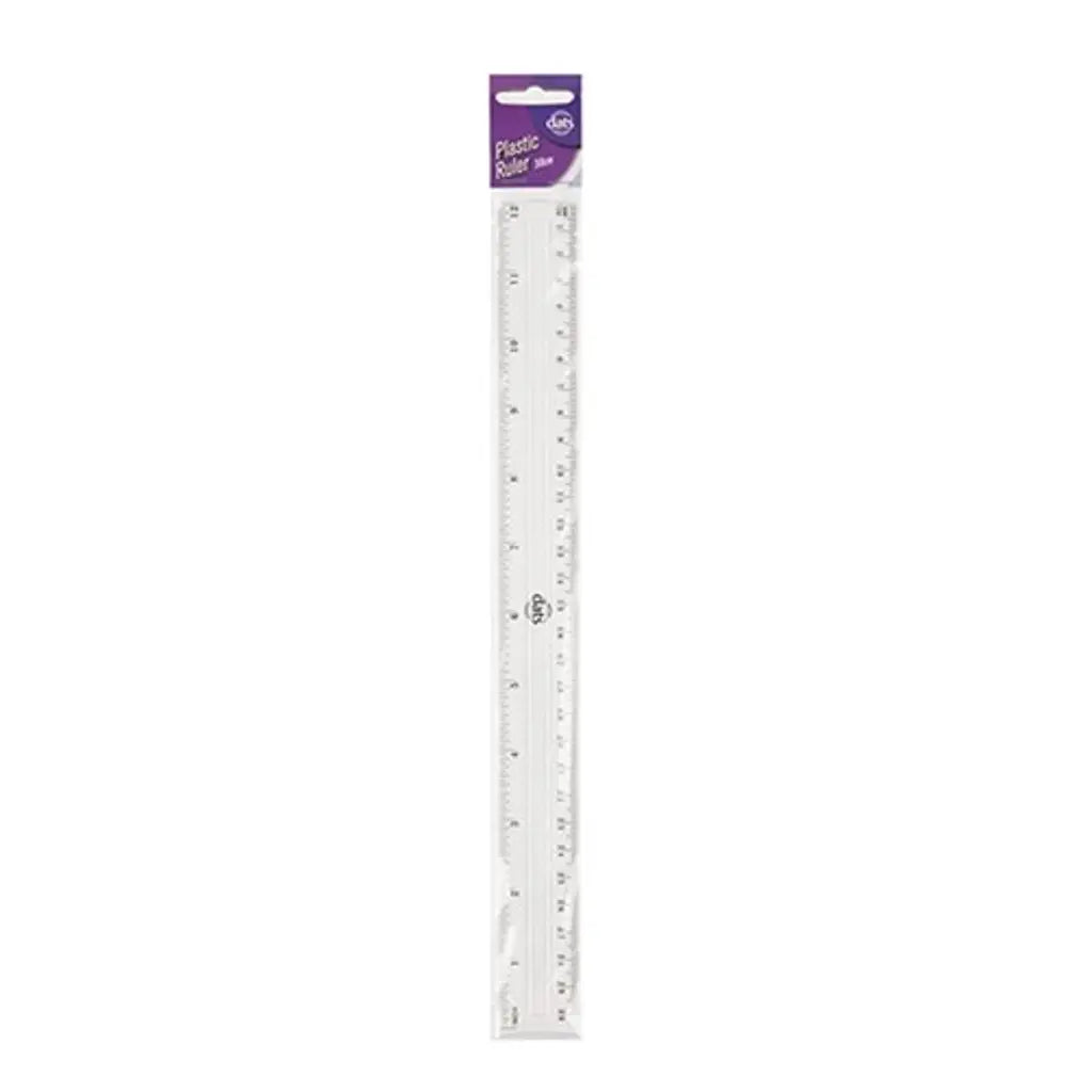 Dats Ruler Plastic Clear 30cm 71572