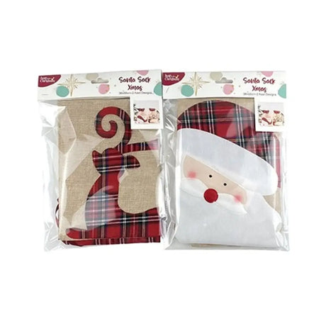 Dats Santa Sack Xmas 38x55cm 2 Asst Designs 73037