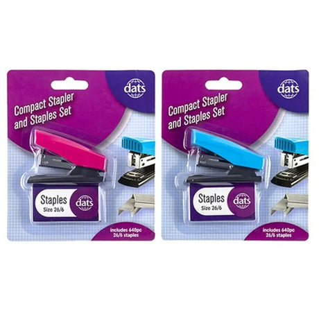 Dats Stapler 26/6 With 640 Staples Set 57727