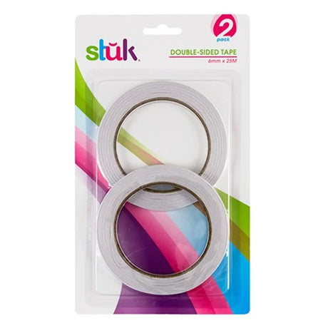 Dats Tape Double Sided 6mmX25m 2Pk 59882