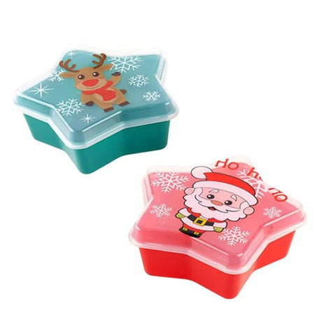 Dats Xmas Storage Container Star 19x8cm 2 Asst 71087