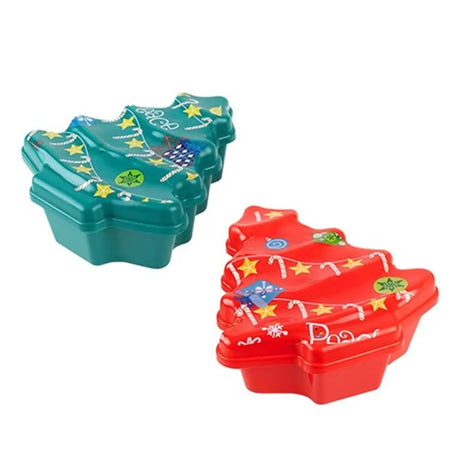 Dats Xmas Storage Container Tree 20x18x8cm 2 Asst 71088