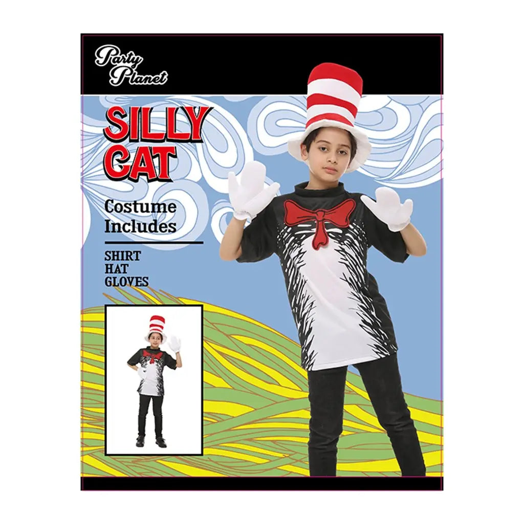 Dr. Seuss Costume Including Shirt, Hat, Gloves, PP79090