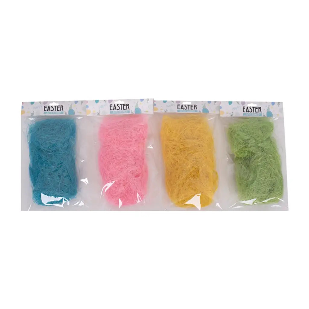Easter 4A Jute Shred Green, Pink, Blue, Yellow 30g EA08384