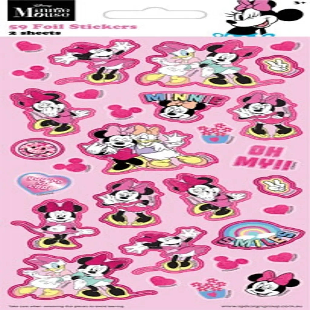 FSC Mix Sticker Sheet Disney Pk Minnie WEB6151