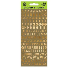 FSC Mix Sticker Sheet Golded Letters WEB6000